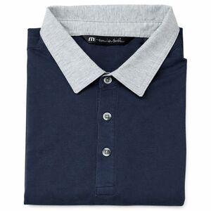 TravisMathew Short Sleeve Polo Shirt Large Gray